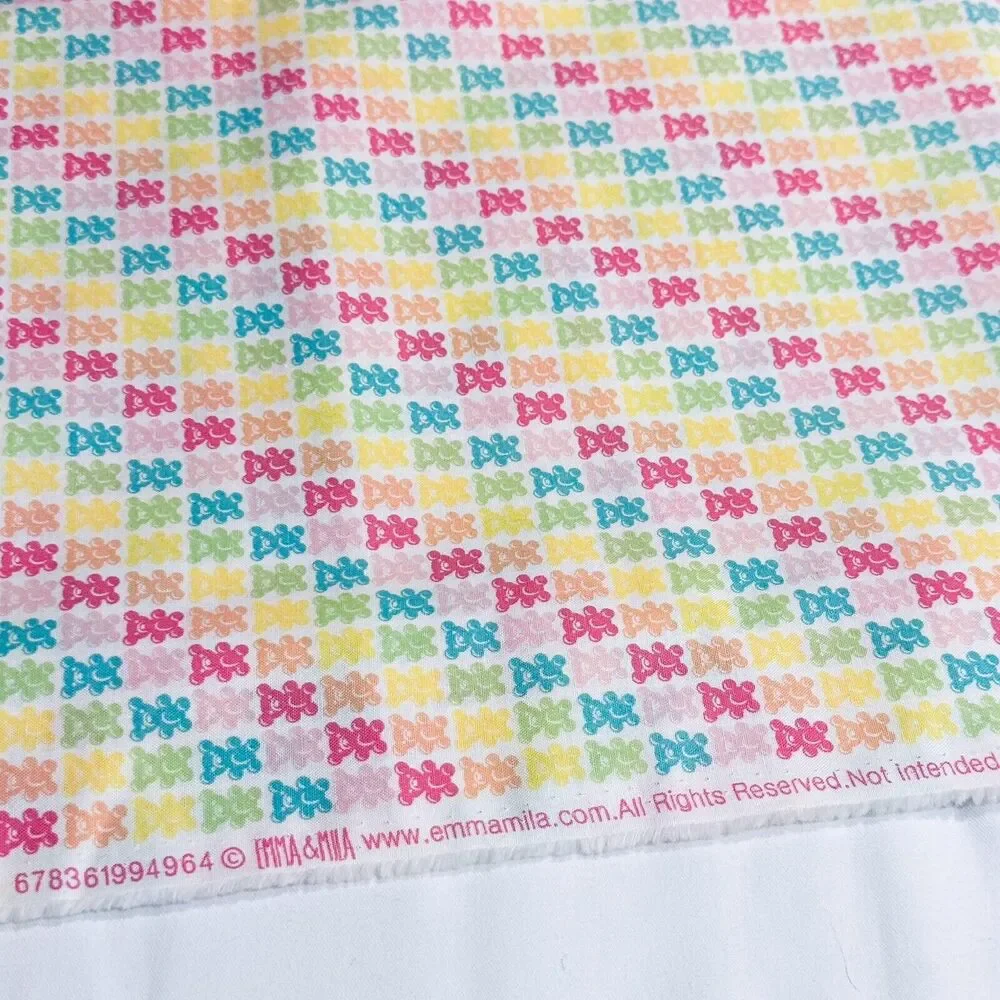Gummy Bears Fabric Candy Fabric 100% Cotton Quilt Fabric 2yds x 44